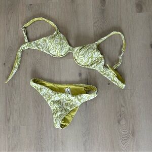 Dippin' Daisy's Green and White Bikini